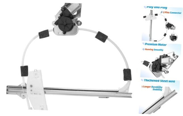 Front Left Driver Side Power Window Motor with Regulator Compatible with Jeep