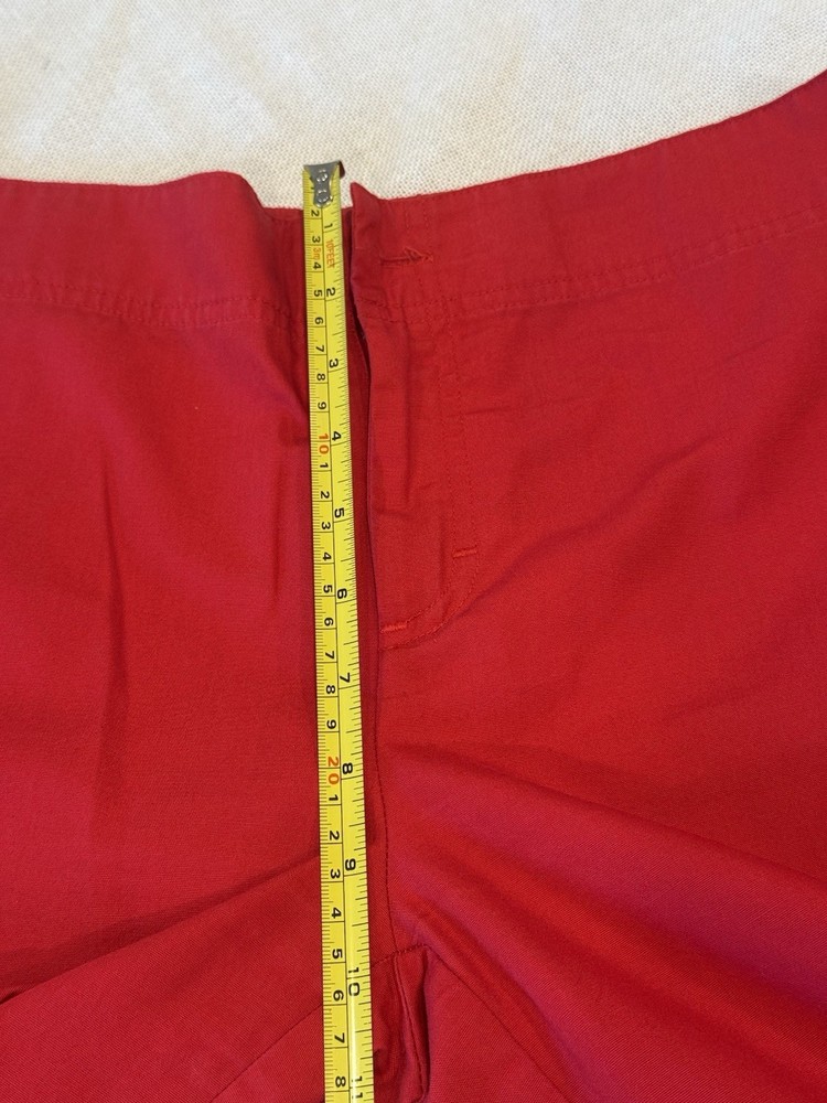 Cherokee Studio Red Scrubs Set Top and Pants