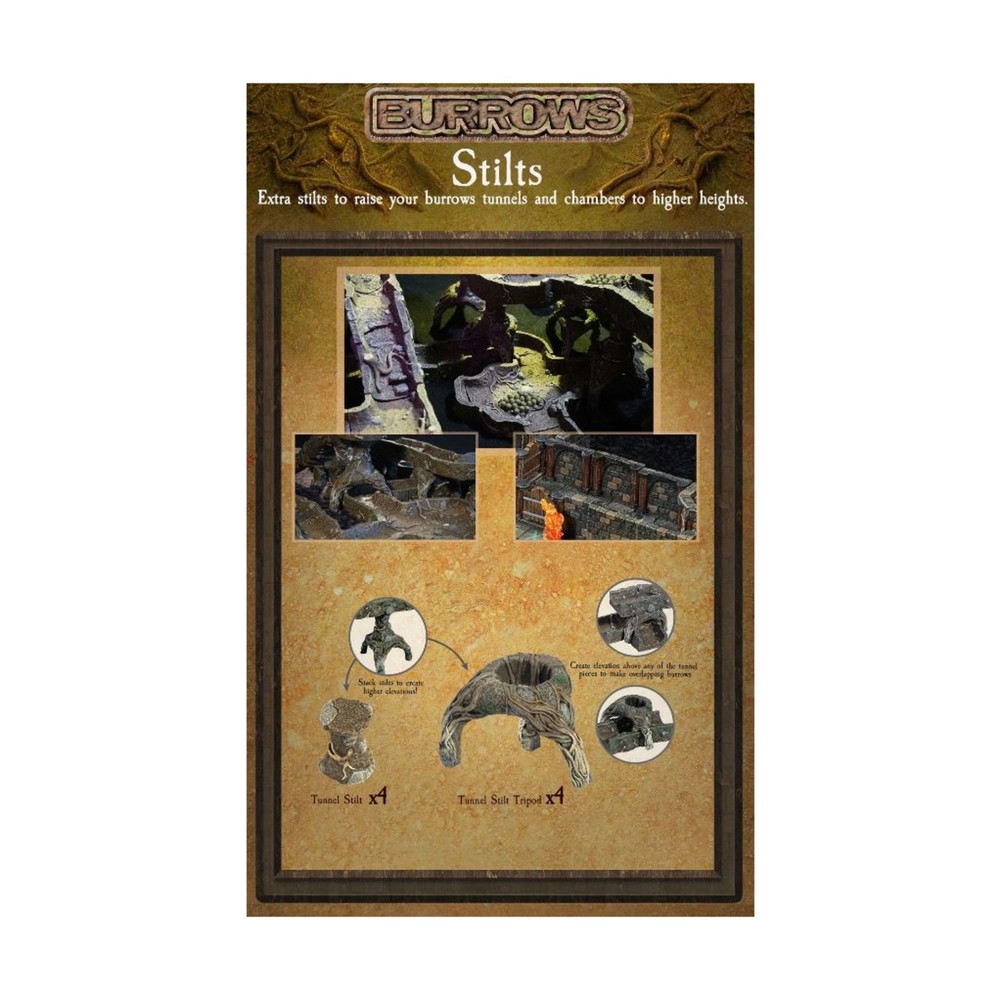 Dwarven Forge Dwarvenite Cavern Set Burrows Stilts New