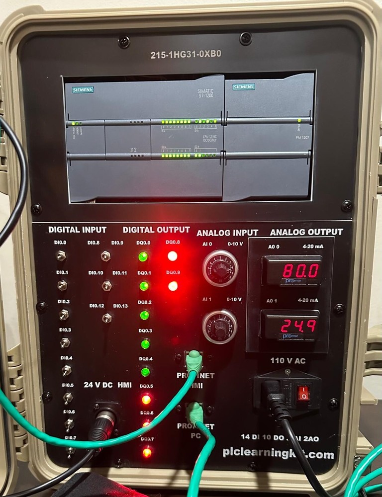 PLC TRAINER TRAINING KIT PLC LEARNING SKU:SI-S-S7-1200-4HMI
