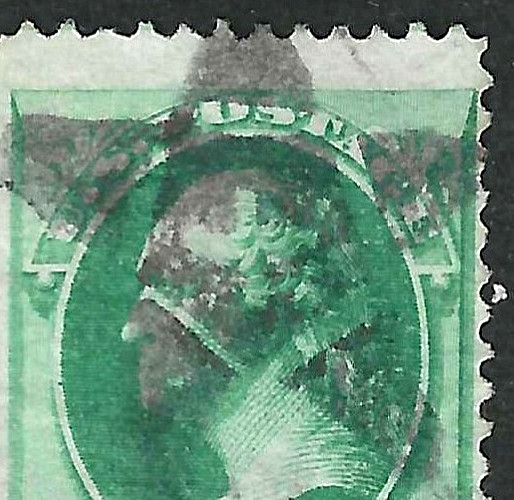 Fancy Cancel STG-5 Segmented Star 3 Cent Washington Banknote 1871-83 US 5B77