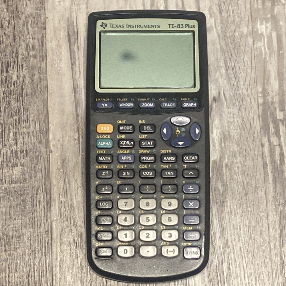 Texas Instruments TI-83 Plus Graphing Calculator Tested Spot On Screen