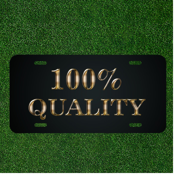 Custom Personalized License Plate Auto Tag With 100% Quality Design