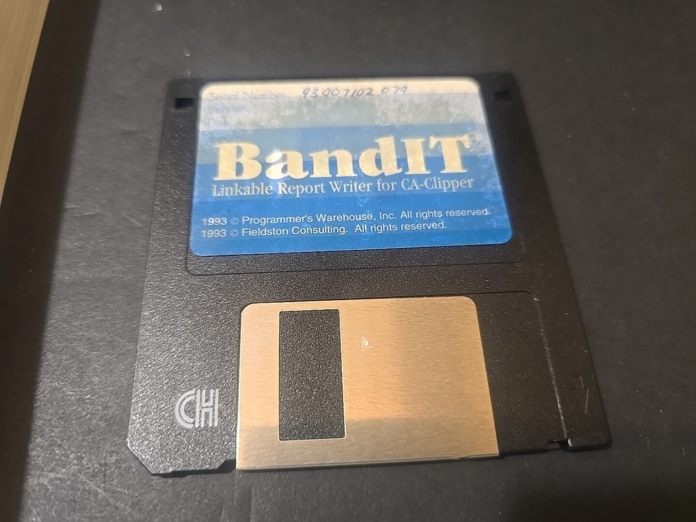 Bandit Linkable Report Writing Toolkit for CA-Clipper Programmers 1993 3.5"