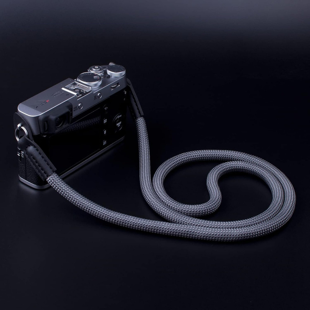 Camera Strap,Climbing Rope Camera Strap for Round Hole Interface DSLR SLR Gray