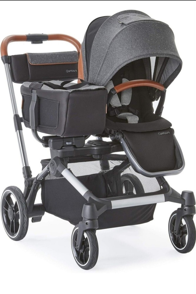 Contours Element Single-to-Double Stroller - Grey