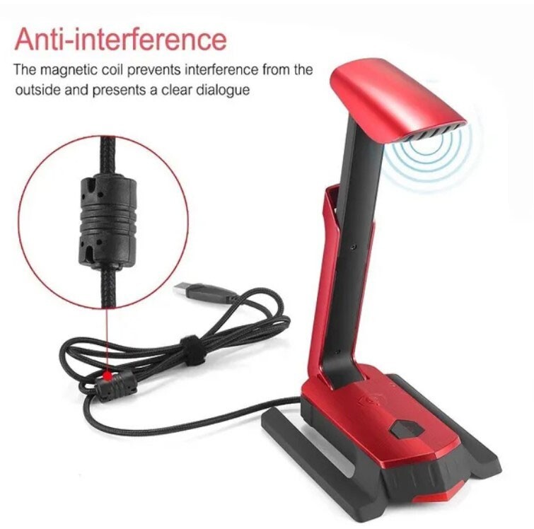 Multifunctional Desktop USB Microphone for PC, Laptop,PS4 Gaming Chatting Record