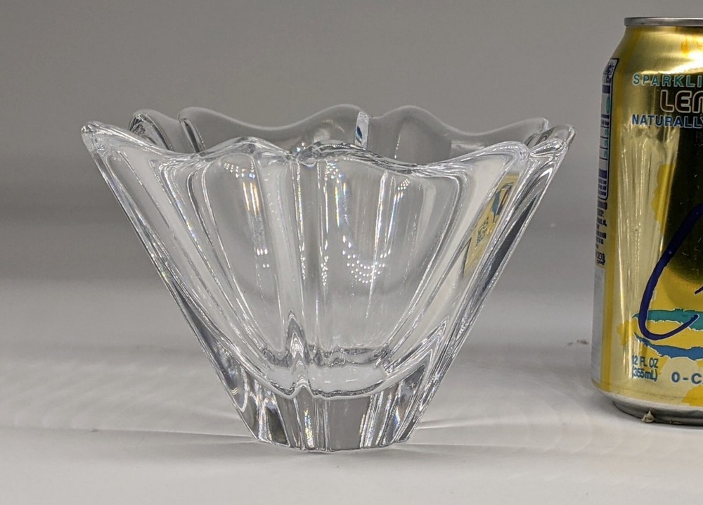Orrefors Crystal ORION Vase Bowl Signed 5.5"