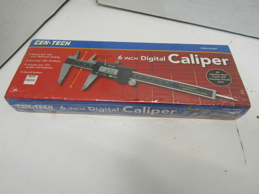 NIB SEALED CEN-TECH  6" DIGITAL CALIPER TOOL