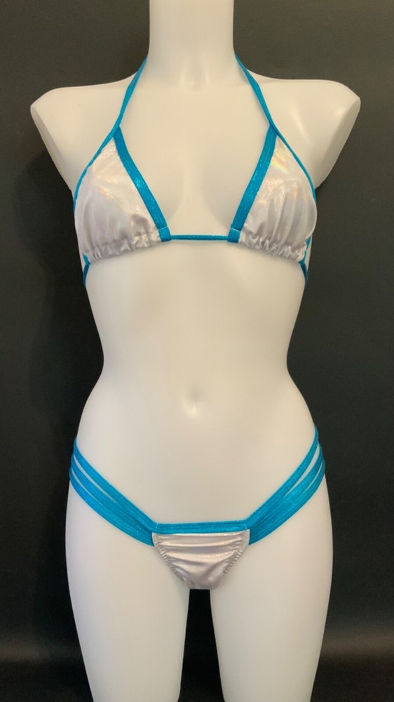 Exotic Dancer Tri Top And Thong Set