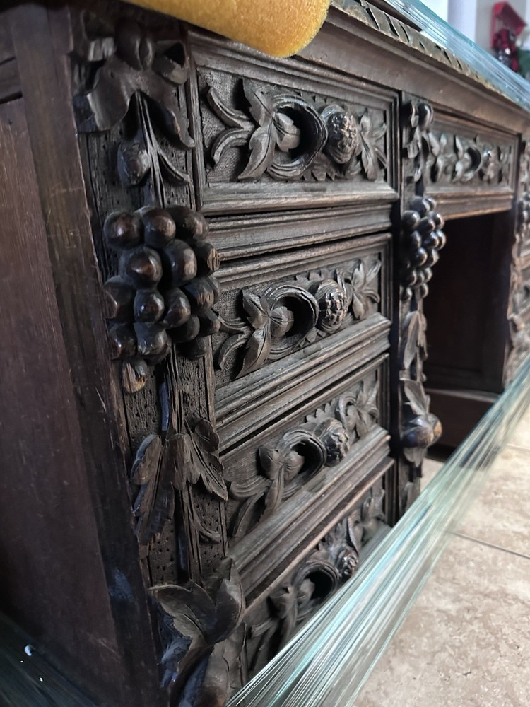 Antique Hand Carved Desk