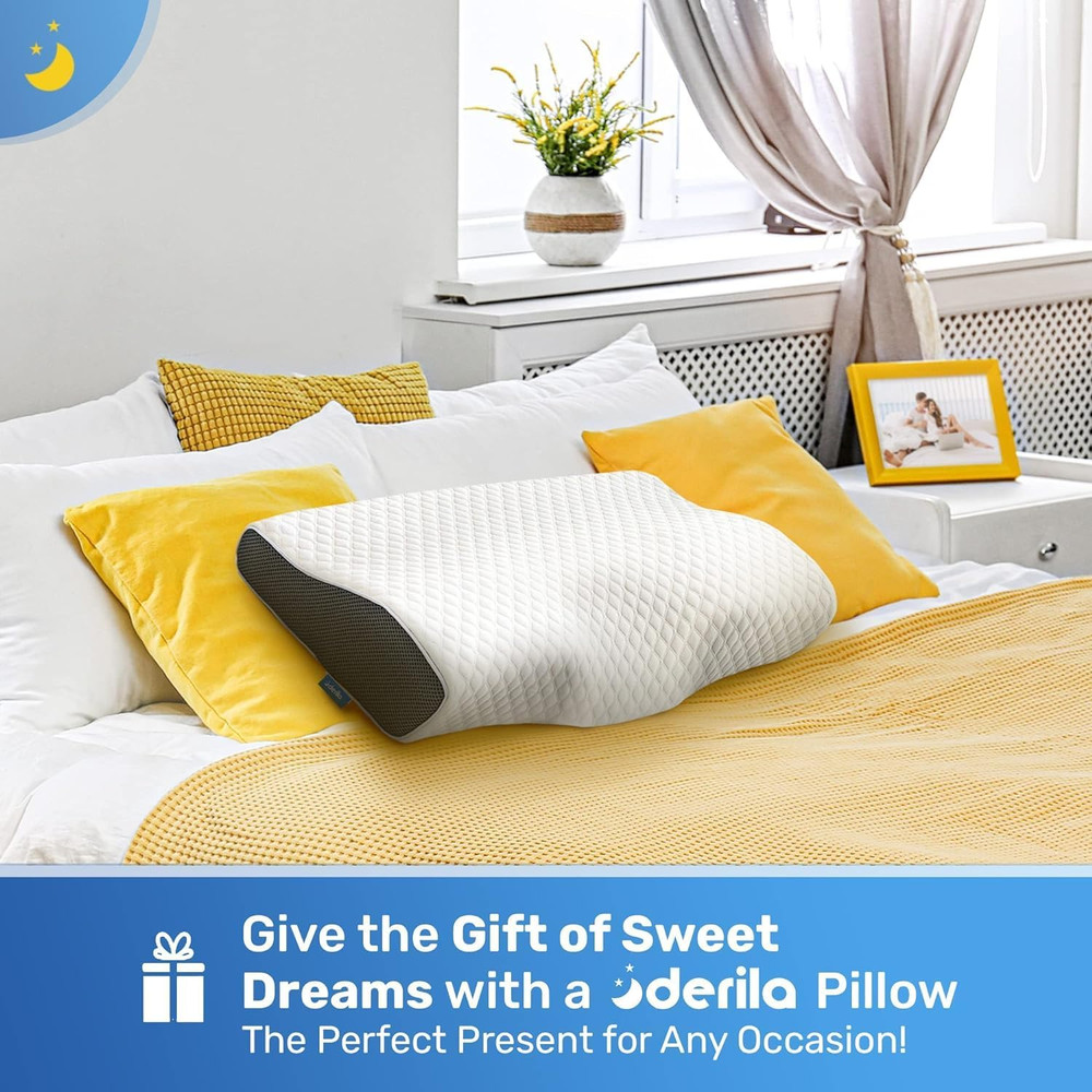 Cervical Queen Size Pillow for Sleeping - Support Pillow for Side, Back, Stomach
