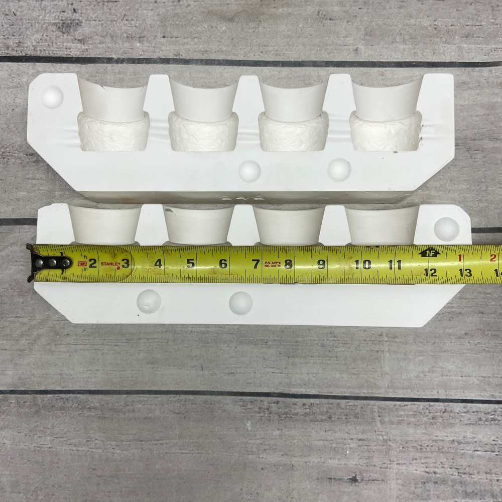 Riverview Molds Co. Ceramic Cast Mold Slate Candle Cups #949