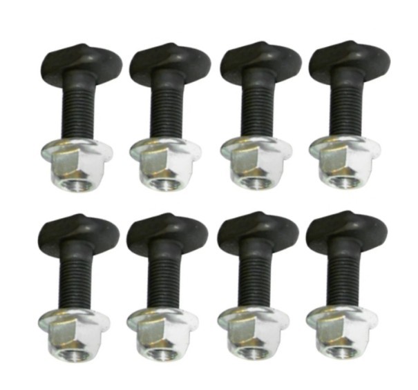 Rear Drum Backing Plate Axle Flange T-Bolts & Lock Nuts Firebird, Camaro, Nova