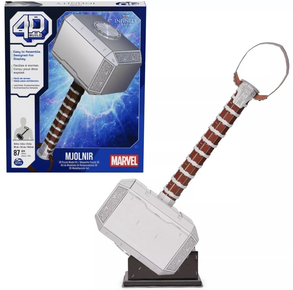 Marvel: 4D Build Thor Mjolnir Hammer 3D Puzzle Spin Master 🔥🔥🔥
