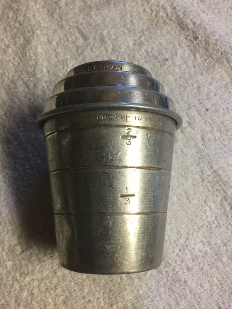 Vintage Marathon Aluminum Measuring Cup