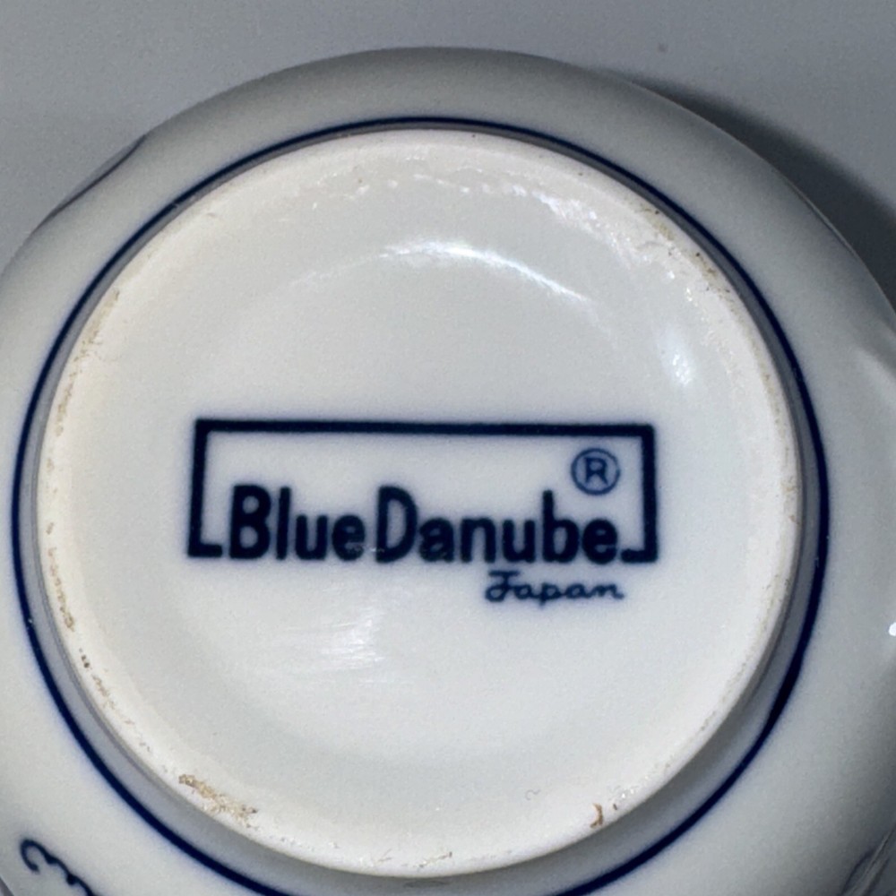 Scalloped Edge Blue Danube Cup