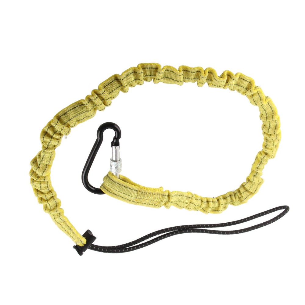 Yellow Tool Safety Tether Nylon Tool Lanyard Climbing Rope For Construction