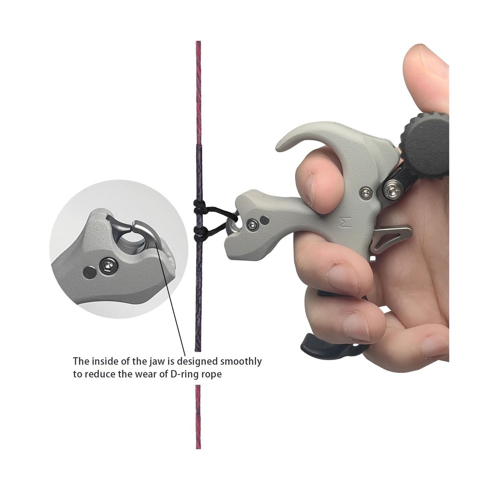 Thumb Release for Compound Bow,Copper Material Archery Release Aids,3 or 4 Fi...