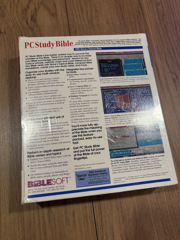 PC Study Bible version 3.0 for windows library plus bible soft Biblesoft