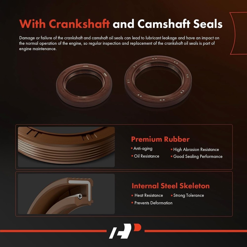 Engine Timing Belt Kit Compatible with Mitsubishi Eclipse 2008-2012, Galant