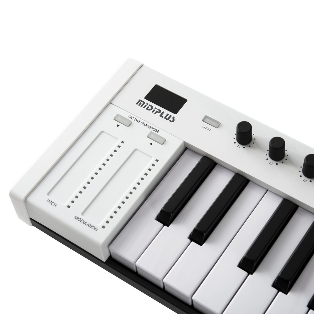 midiplus X4 mini MIDI Keyboard Controller, White - New