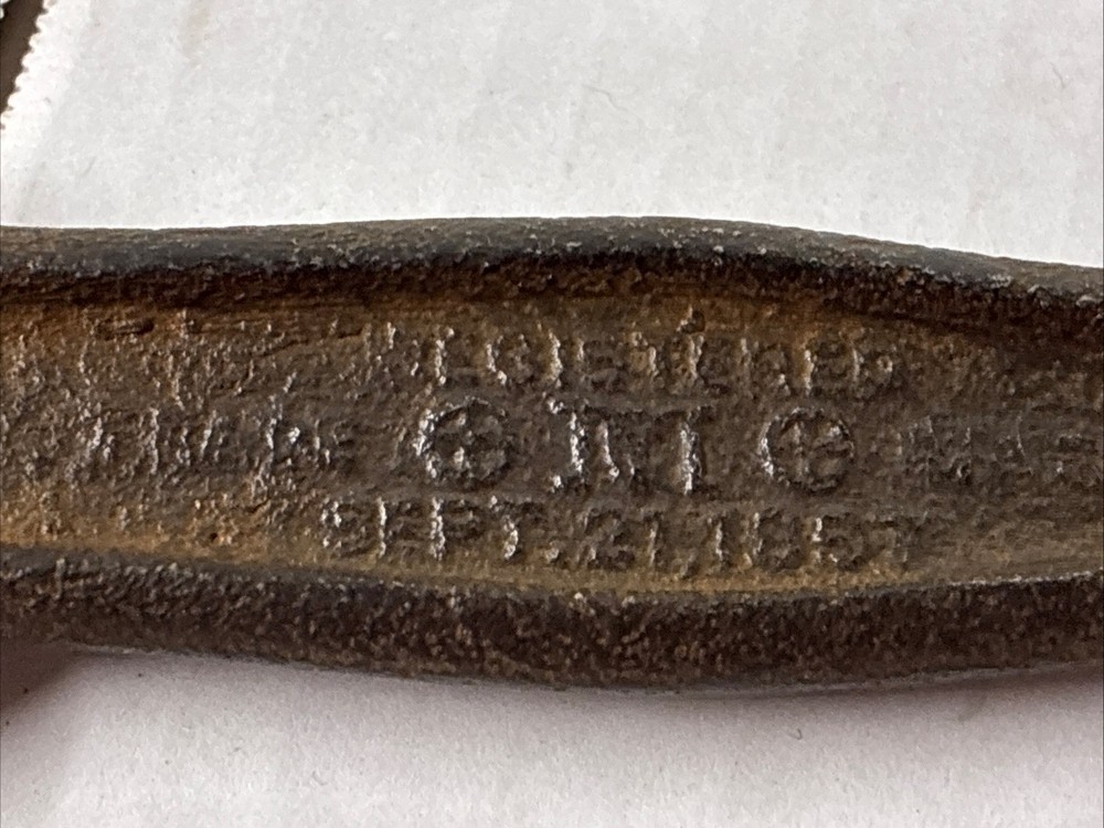 Antique Nail Puller Chas Morrill Cast Iron Nail Puller USA