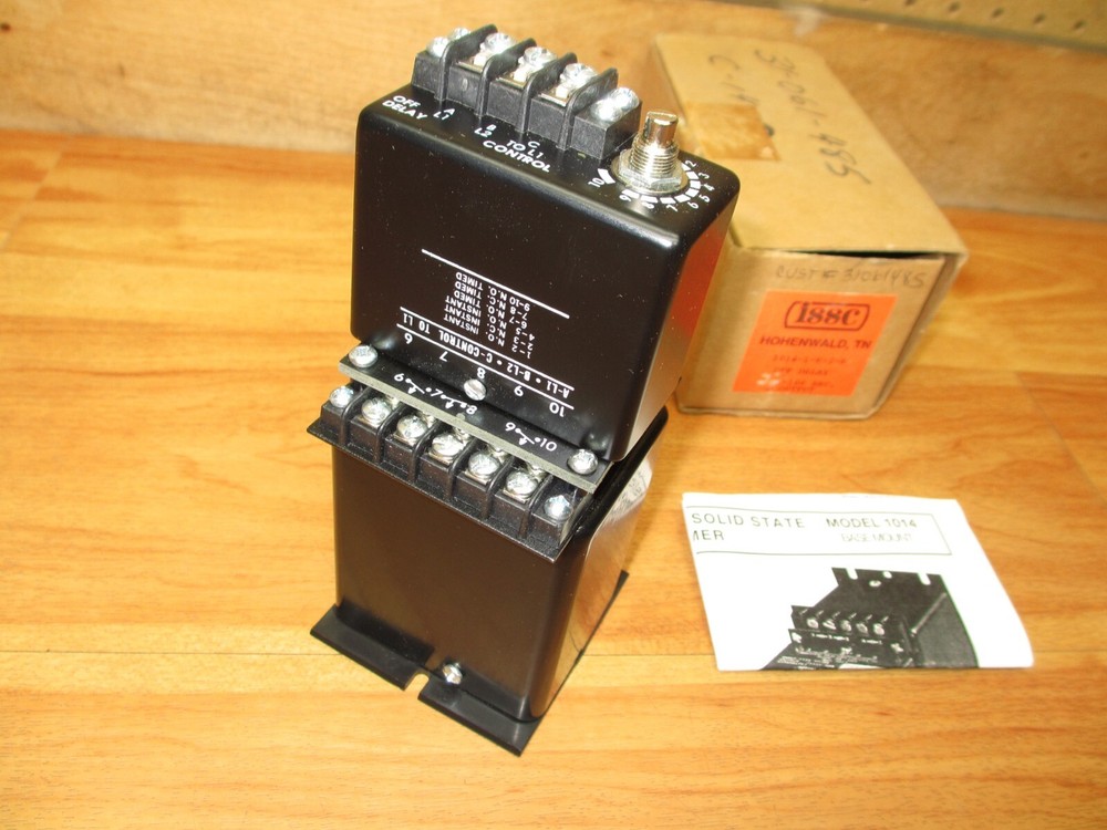 ISSC Kanson 1014-1-K-2-B *NEW* Solid State Timer Off Delay .5-100 Sec B Output