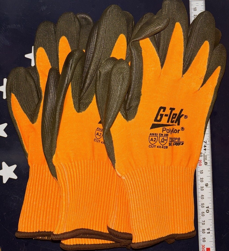 3 Pair PIP G-Tek PolyKor 703COPB Size: 9/L Cut Resistant Work Gloves 3 Pair