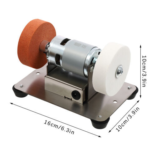 Electric Benchtop Grind Sander Adjustable Variable Speed Table Grinding Machine