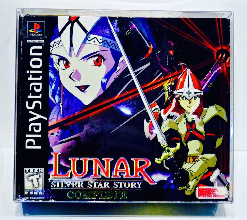 1 Box Protector For LUNAR 1 SILVER STAR STORY Complete Playstation Display Case
