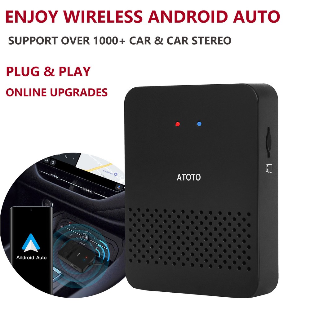 ATOTO AD3 Wireless Android Auto Adapter Box Car Dongle For Wired AA Android Auto