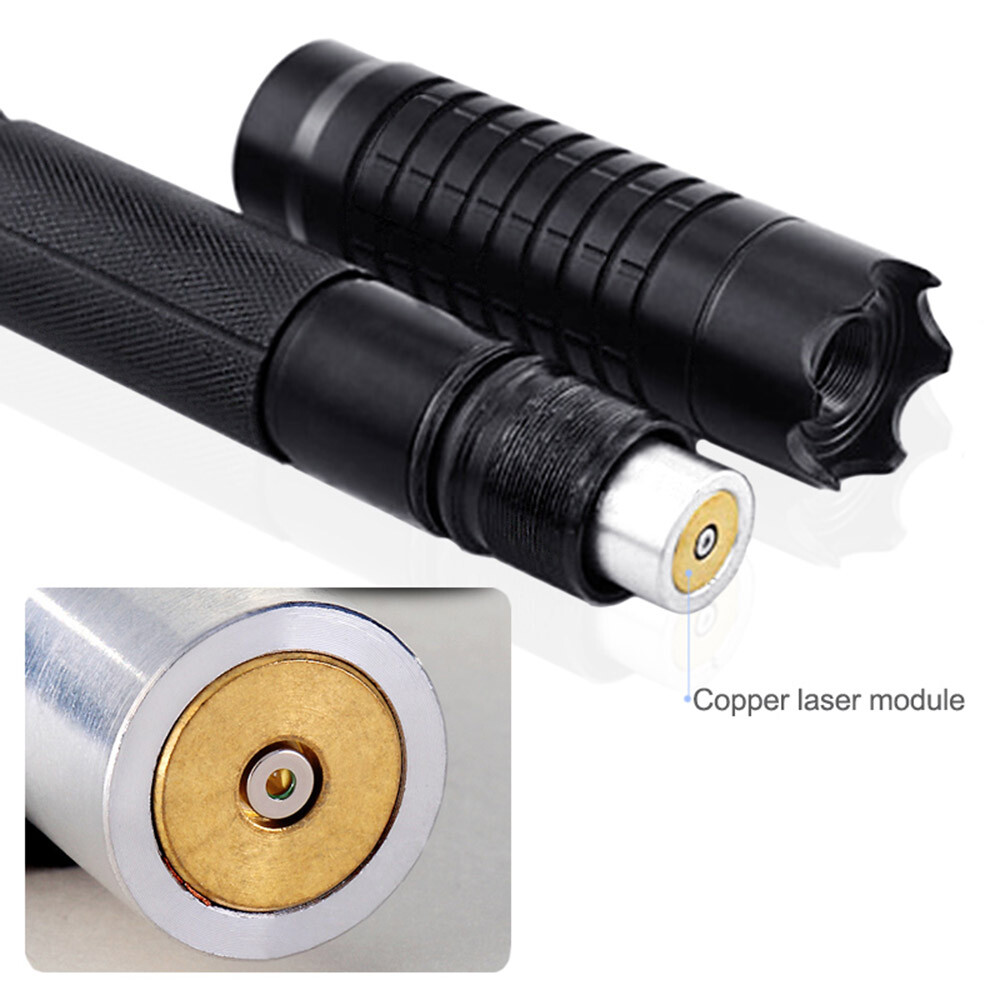 LMM6G Adjustable Focus 520nm GR Laser Pointer Visible Beam Goggles& AL Case