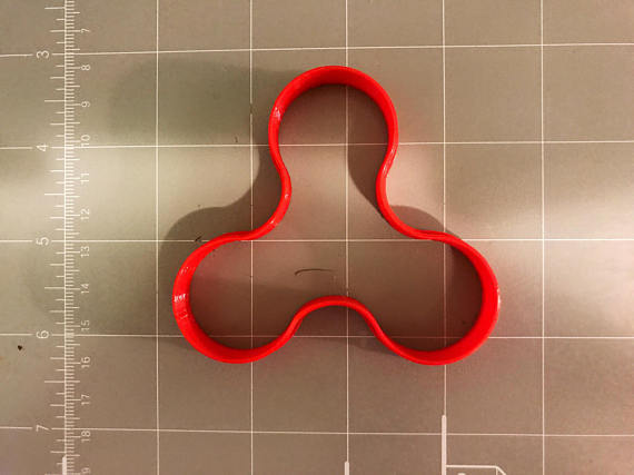 Fidget Spinner Cookie Cutter- Choose Your Own Size