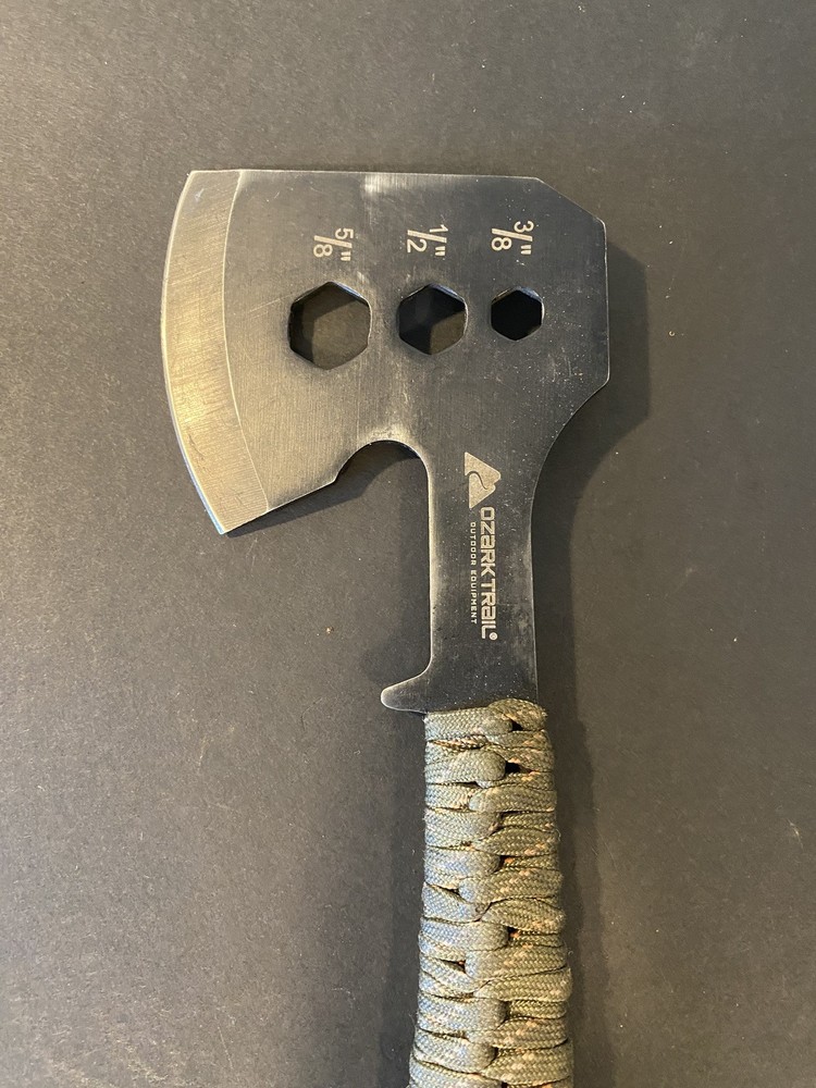 Two Ozark Trail Paracord Axe Hatchets
