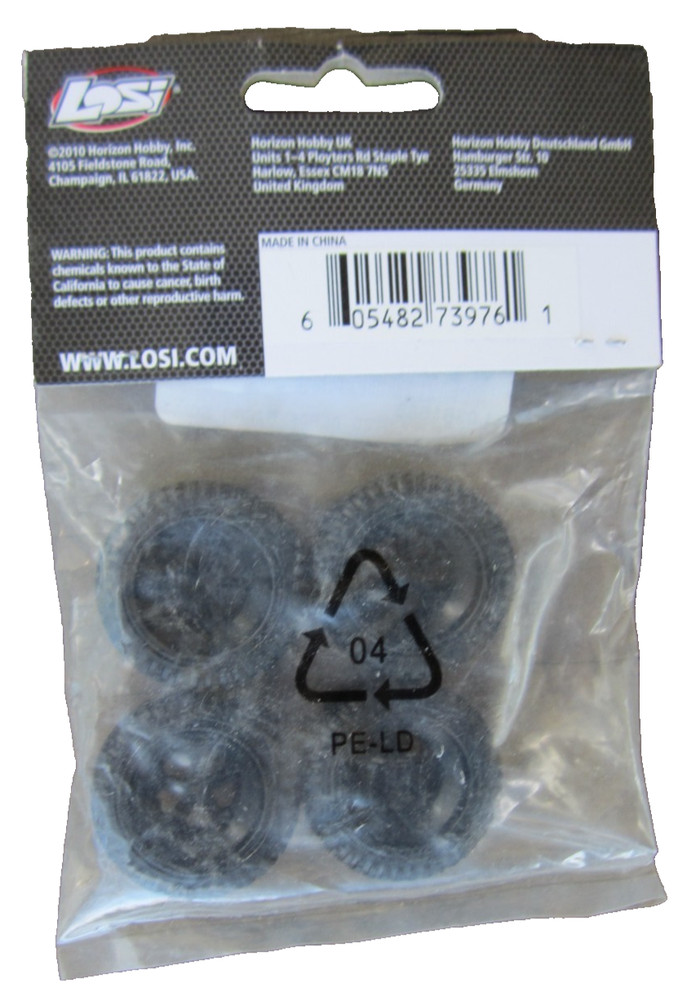 LOSB1585 Tires Mounted Black Micro