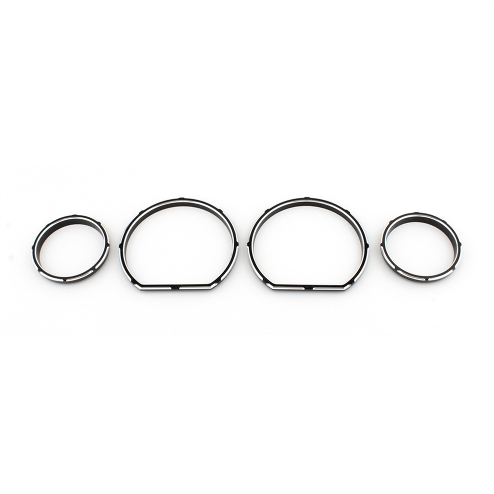 Black White Instrument Panel Bezel For Harley Electra Glide Tri Glide 2014+
