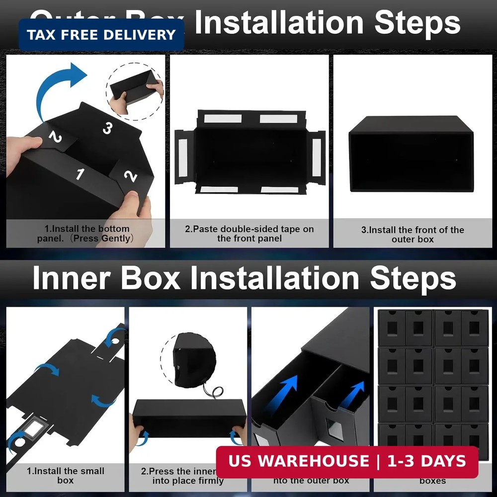 14000+ Card Storage Box, 2700+ Toploader Card Storage Box for Commander Display