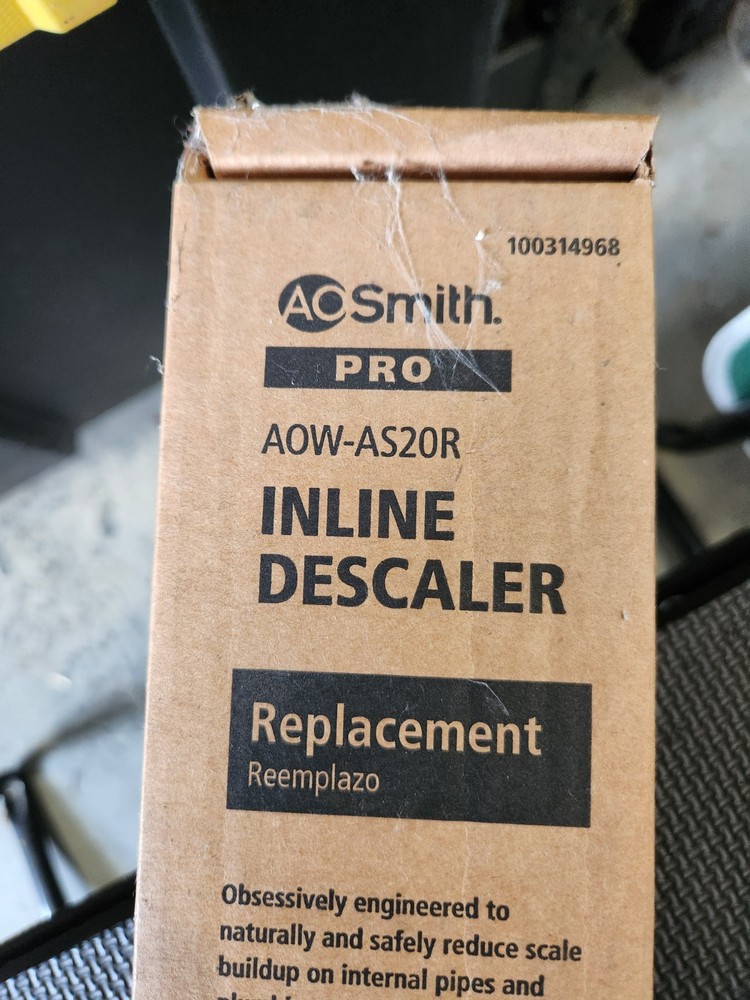 AO Smith Inline Descaler Filter PRO AOW-AS20R 100314968 Discontinued New