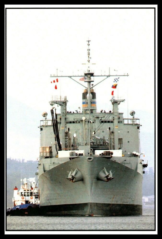 Postcard USS Mount Baker T-AE-34