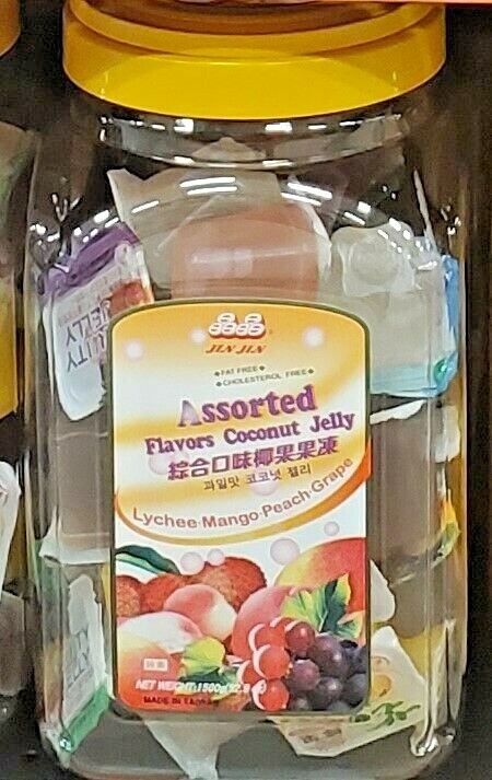 2 PACK ASSORTED FLAVORS  COCONUT JELLY ( LYCHEE, MANGO, PEACH & GRAPE )