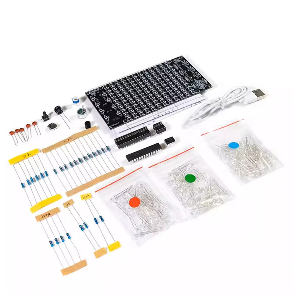 Electronic Kits USB Mini Spectrum Display DIY Sound Activated Soldering Project