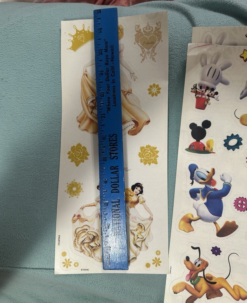 Disney Vintage Sticker Sheets Lot