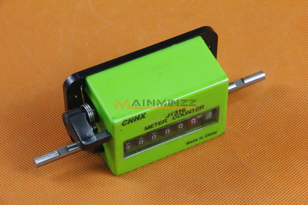 One JY316 6-Digit Mechanical Yard Counter Length Counter Rolling Wheel Decoder