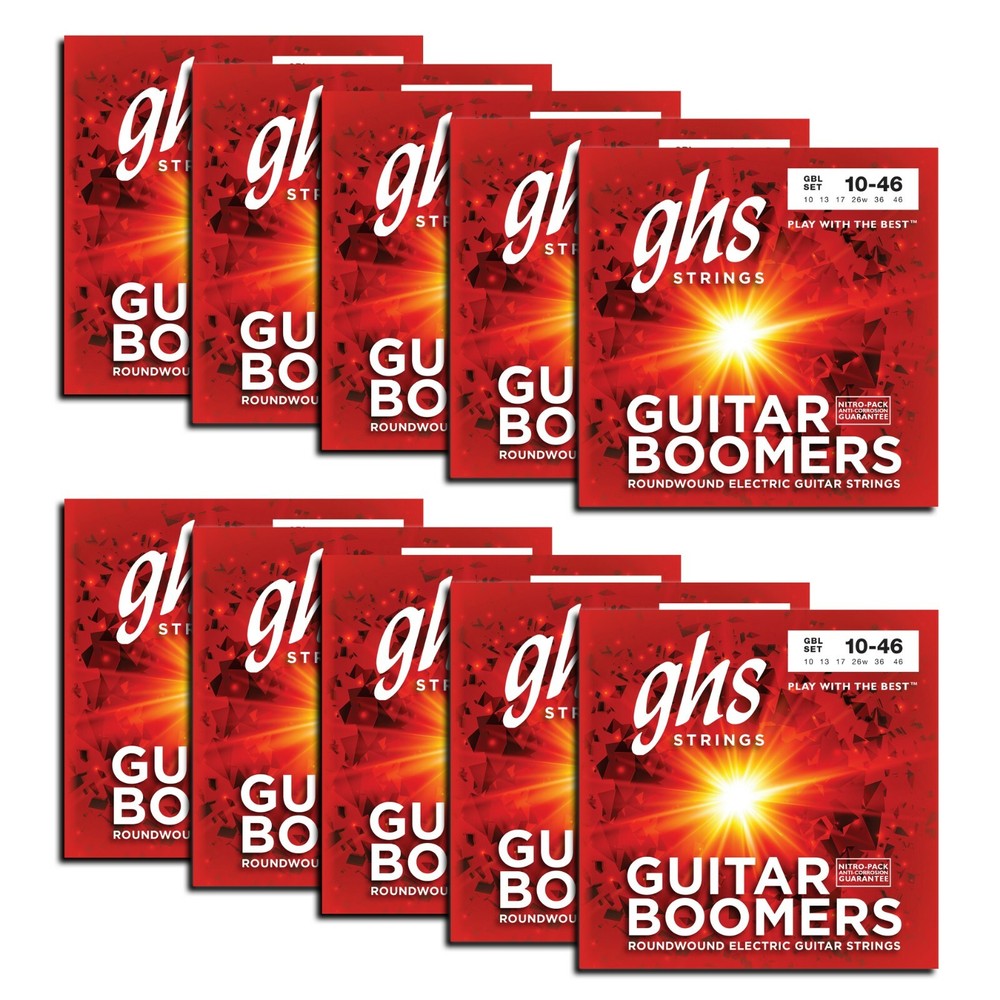 GHS Strings GBL-10 SET Nickel Plated Electric Guitar String, Light 10-46