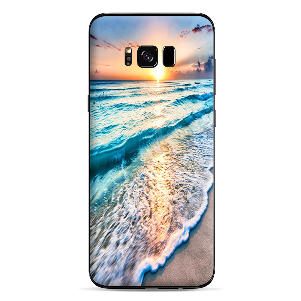 Skins Decals for Samsung Galaxy S8 - sunset on beach