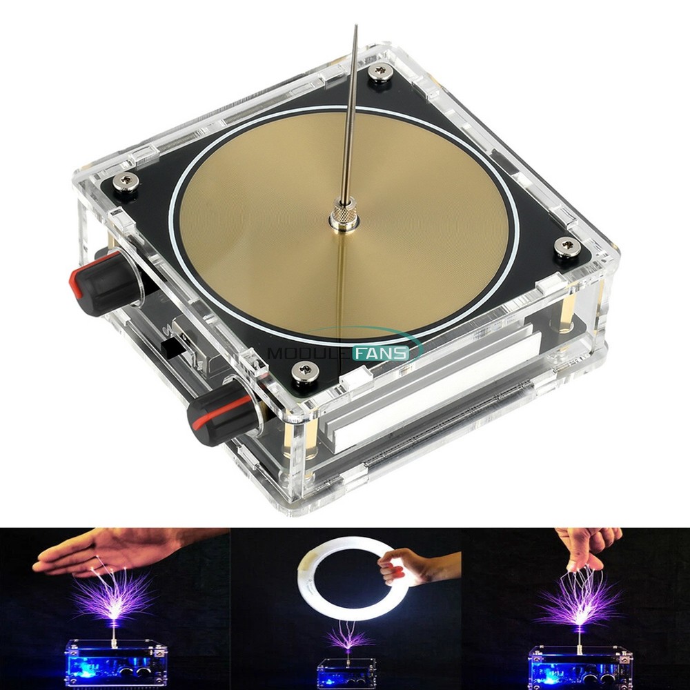 US Bluetooth Music Tesla Coil Plasma Loudspeaker Stimulate Interest Modelquality
