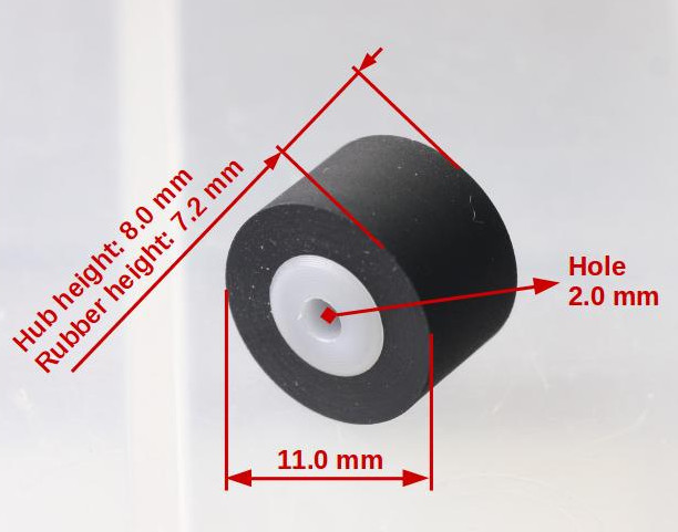 Left -source pinch roller for later Sony ES cassette decks
