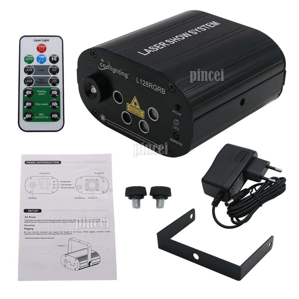 RGB Laser Light LED Lighting 128 Gobos Projector Stage DJ Music Dance Light