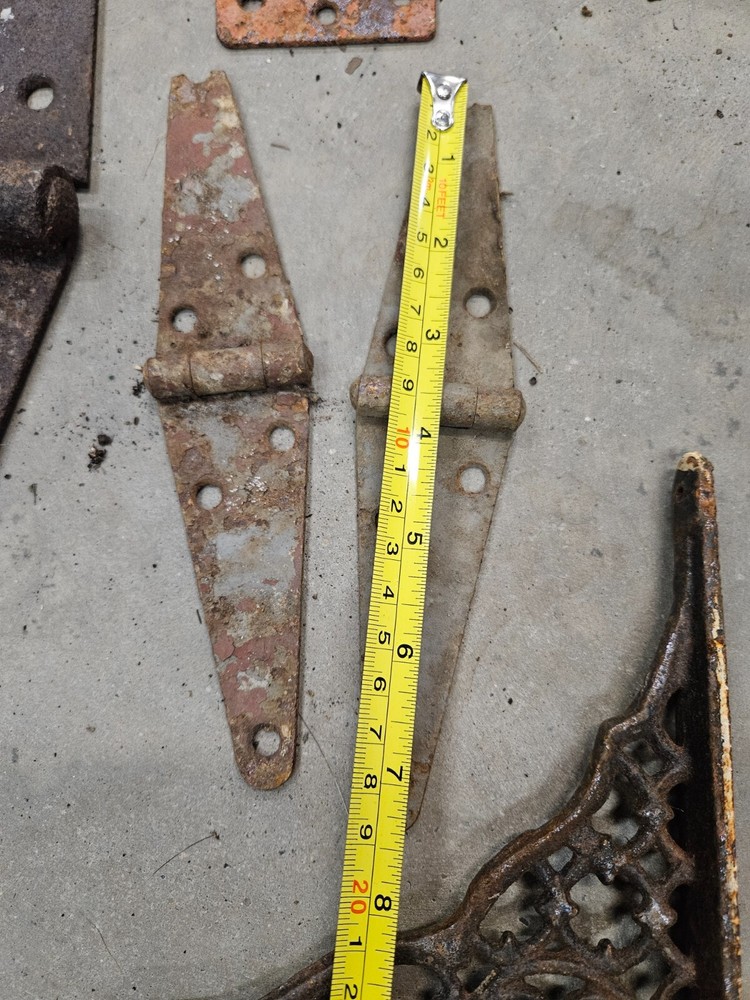vintage rustic hinges, lot of 6!